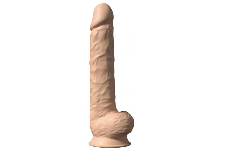Телесный фаллоимитатор-гигант Model 1 - 38 см.