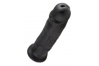 Чёрный фаллос-гигант 10 Cock - 25,4 см.