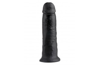Чёрный фаллос-гигант 10 Cock - 25,4 см.