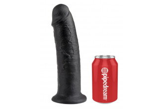 Чёрный фаллос-гигант 10 Cock - 25,4 см.