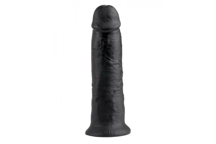 Чёрный фаллос-гигант 10 Cock - 25,4 см.