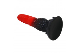 Силиконовый фантазийный фаллоимитатор Fire Dragon - 24,5 см.