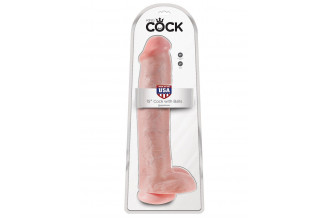 Телесный фаллоимитатор-гигант 15 Cock with Balls - 40,6 см.