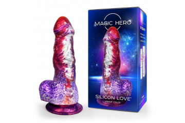 Фантазийный фаллоимитатор-гигант на присоске - 24 см.