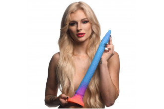 Фантазийный люминесцентный фаллоимитатор в форме змеи Makara Glow-in-the-Dark Silicone Snake Dildo - 46 см.