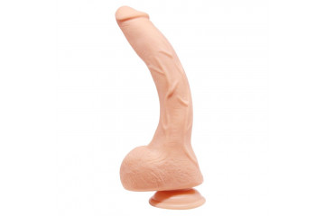 Телесный фаллоимитатор-гигант на присоске Jack - 27 см.