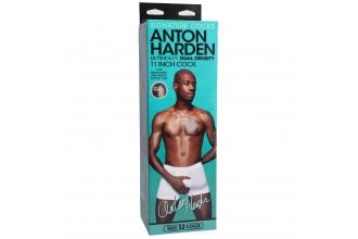 Коричневый фаллоимитатор-гигант Anton Harden 11 inch ULTRASKYN Cock - 29,2 см.