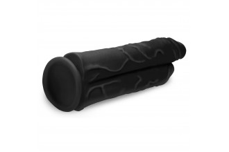 Черный сдвоенный фаллоимитатор Double Stuffer 10’’ Double Pecker Dildo - 27 см.