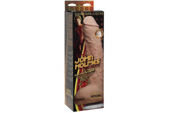 Телесный фаллоимитатор John Holmes ULTRASKYN Realistic Cock with Removable Vac-U-Lock Suction Cup - 25,1 см.