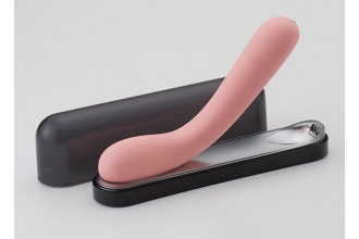 Розовый изогнутый вибратор Iroha Mai Toki - 17,4 см.