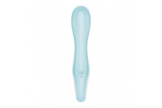 Голубой вибромассажер Air Pump Vibrator 5+ - 21 см.
