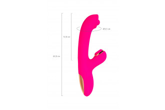 Розовый вибратор-кролик со стимулирующим шариком Rolli - 22 см. Розовый вибратор-кролик со стимулирующим шариком Rolli - 22 см.