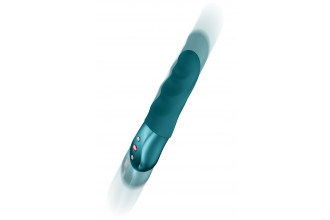 Зеленый вибратор-пульсатор Stronic Petite - 17 см.