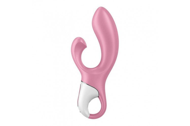 Розовый вибратор-кролик с расширением Air Pump Bunny 2 - 20,4 см.