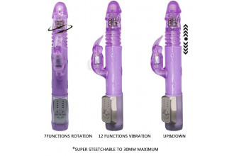 Сиреневый мультифункциональный вибратор Deluxe Dreeam Lover - 26 см.