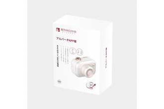 Белый стимулятор в форме фотоаппарата Alberta с вибрацией и вакуумом