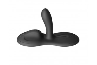 Черная виброподушка с функцией нагрева Flora Черная виброподушка с функцией нагрева Flora