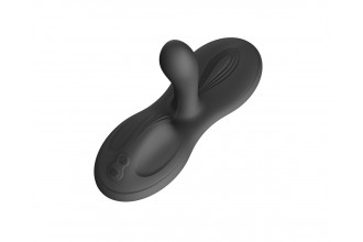 Черная виброподушка с функцией нагрева Flora Черная виброподушка с функцией нагрева Flora