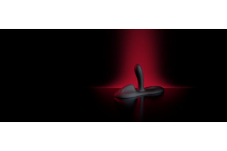 Черная виброподушка с функцией нагрева Flora Черная виброподушка с функцией нагрева Flora