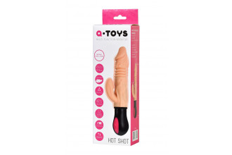 Реалистичный вибратор A-Toys с функцией Up-Down - 24,2 см.