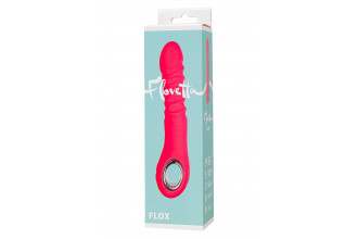 Коралловый вибратор Flox с возвратно-поступательными движениями - 21,5 см.