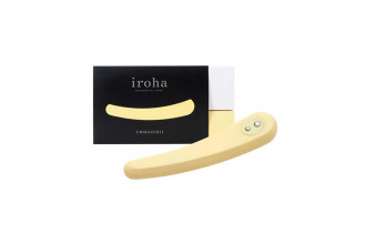 Жёлтый вибратор IROHA MIKAZUKI - 17,5 см.
