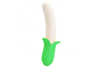 Силиконовый вибратор Banana Knight - 19,5 см.