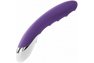 Фиолетовый вибратор Mystim Sassy Simon - 27 см.