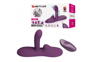 Фиолетовая виброподушка Luka с пультом ДУ