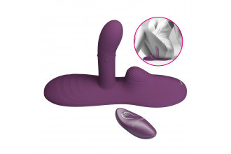 Фиолетовая виброподушка Luka с пультом ДУ