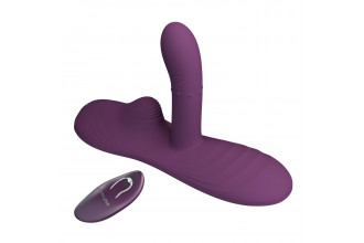Фиолетовая виброподушка Luka с пультом ДУ