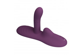 Фиолетовая виброподушка Luka с пультом ДУ