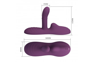 Фиолетовая виброподушка Luka с пультом ДУ