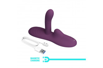 Фиолетовая виброподушка Luka с пультом ДУ