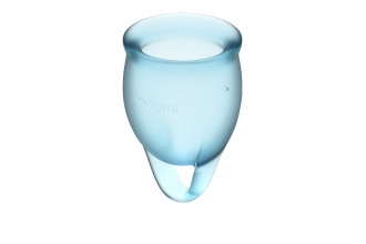 Набор голубых менструальных чаш Feel confident Menstrual Cup