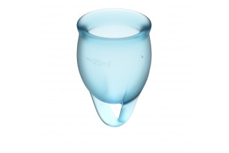 Набор голубых менструальных чаш Feel confident Menstrual Cup