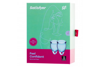 Набор голубых менструальных чаш Feel confident Menstrual Cup