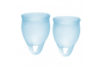 Набор голубых менструальных чаш Feel confident Menstrual Cup