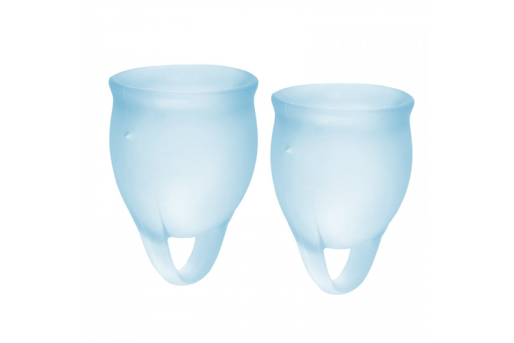 Набор голубых менструальных чаш Feel confident Menstrual Cup