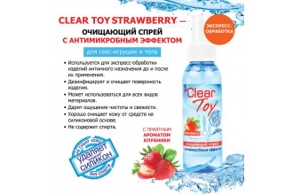 Очищающий спрей для игрушек Clear Toy Strawberry - 100 мл.