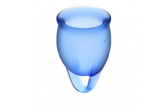 Набор синих менструальных чаш Feel confident Menstrual Cup