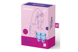 Набор синих менструальных чаш Feel confident Menstrual Cup