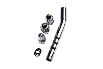 Металлический анальный душ с тремя насадками