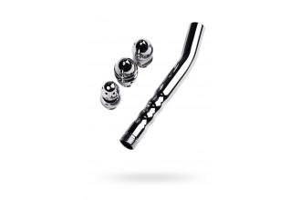 Металлический анальный душ с тремя насадками