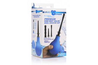 Анальный душ с 3 насадками Premium One-way Valve Anal Douche Set