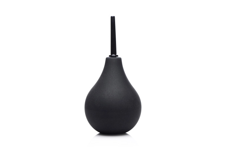Черный анальный душ Thin Tip Enema Bulb