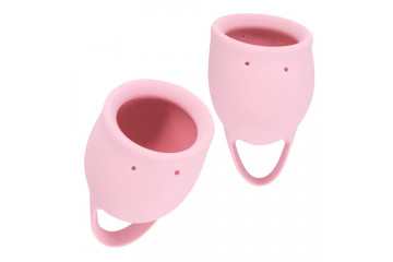 Набор из 2 розовых менструальных чаш Magnolia