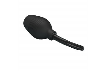 Черный анальный душ с гибким наконечником