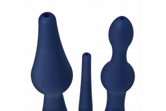 Набор из 3 универсальных насадок для анального душа Universal 3 Piece Silicone Enema Attachment Set