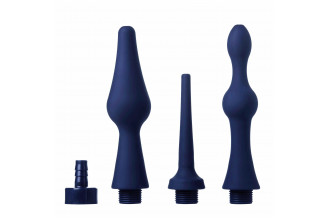 Набор из 3 универсальных насадок для анального душа Universal 3 Piece Silicone Enema Attachment Set